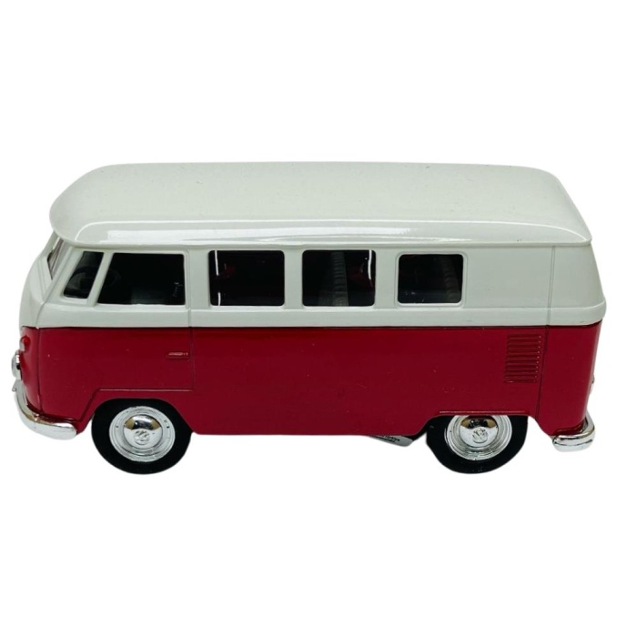 Çek Bırak Araba 1:32 Volkswagen T1 Bus - 49764- Kırmızı