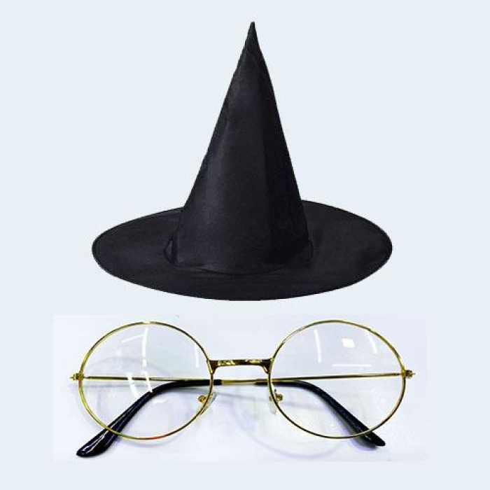Harry Potter Büyücü Şapkası ve Büyücü Gözlüğü