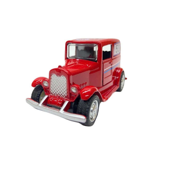 Çek Bırak Metal 1930 Classic Araba - 5304-12-Kırmızı