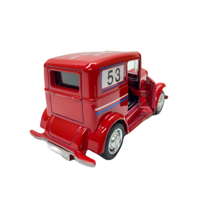 Çek Bırak Metal 1930 Classic Araba - 5304-12-Kırmızı