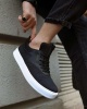 Kocmen Günlük Ayakkabı 056 Siyah (Beyaz Taban)