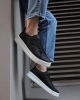 Knack Sneakers Ayakkabı 010 Siyah (Beyaz Taban)