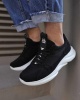 Knack Sneakers Ayakkabı 065 Siyah Süet (Beyaz Taban)