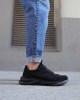 Knack Sneakers Ayakkabı 065 Siyah Süet (Siyah Taban)