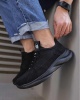 Knack Sneakers Ayakkabı 065 Siyah Süet (Siyah Taban)