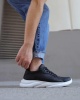 Knack Sneakers Ayakkabı 065 Siyah (Beyaz Taban)