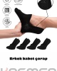 Siyah Erkek Babet Çorap 12 Çift K0058