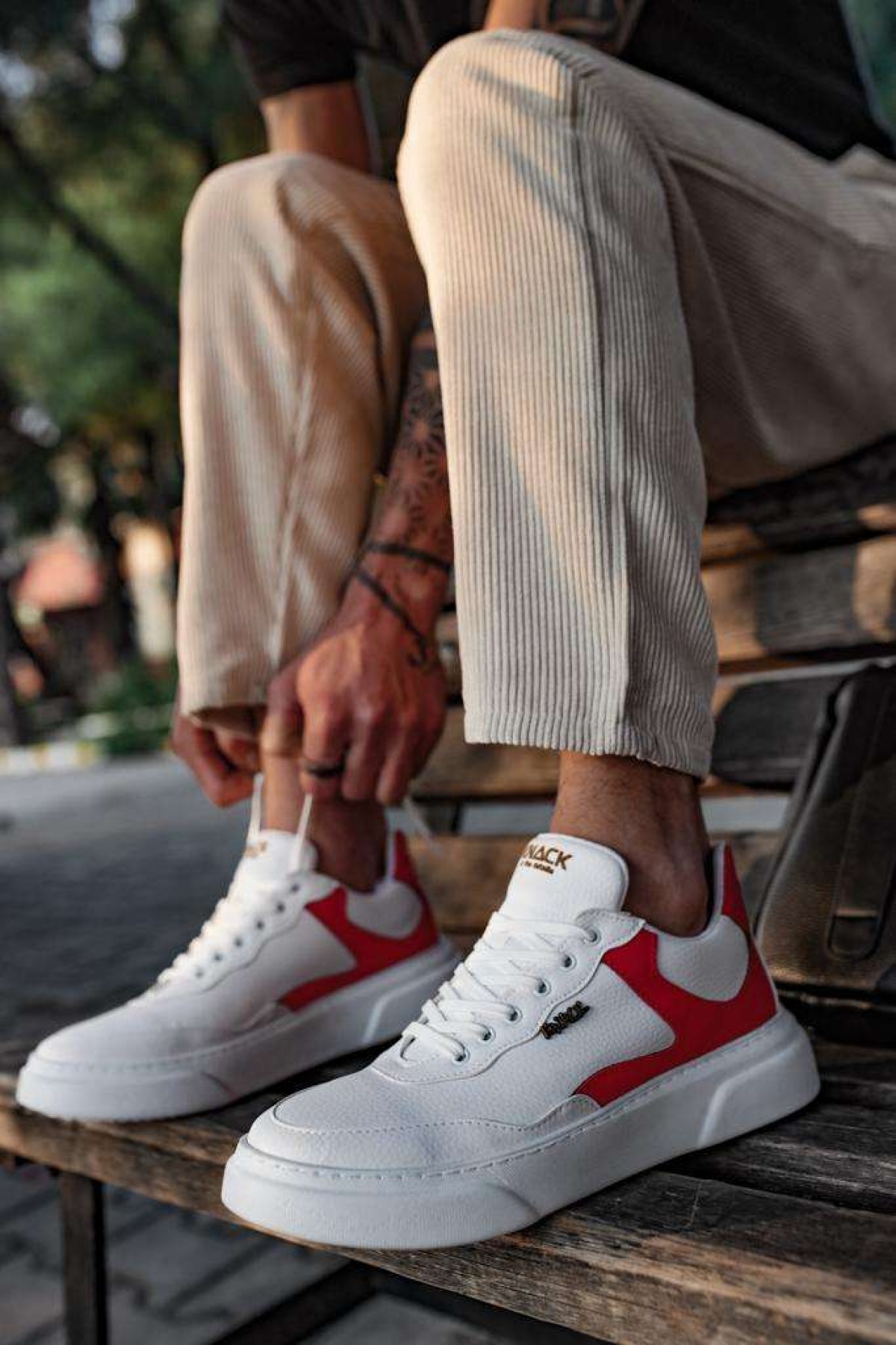 Koçmen Günlük Ayakkabı R10 Beyaz Kırmızı
