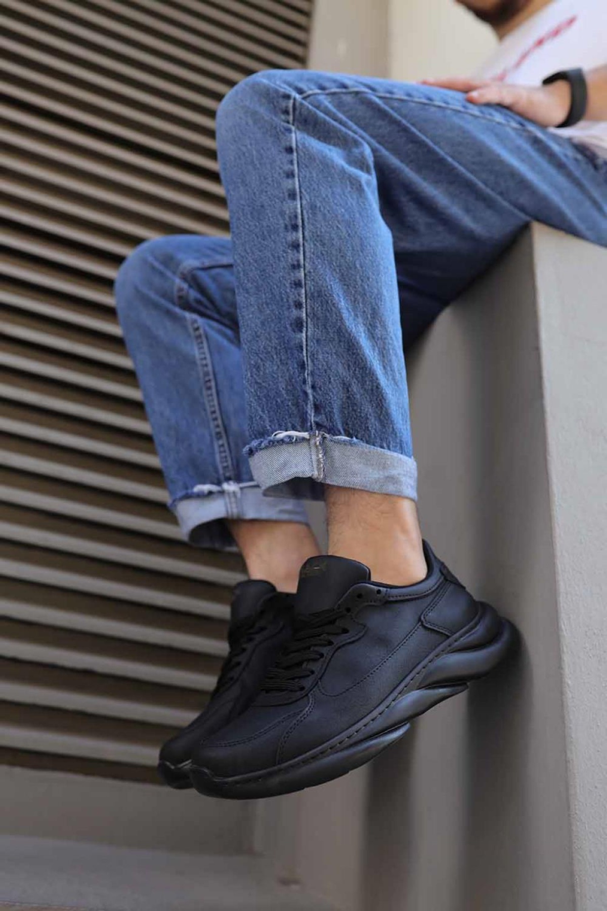 Knack Sneakers Ayakkabı 065 Siyah (Siyah Taban)