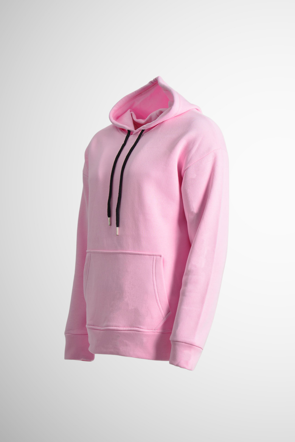 Erkek Oversize Kanguru Sweatshırt K1821 - PEMBE