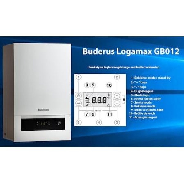 Buderus GB 012-25 kw ERP Basic Plus Yogusmali Kombi