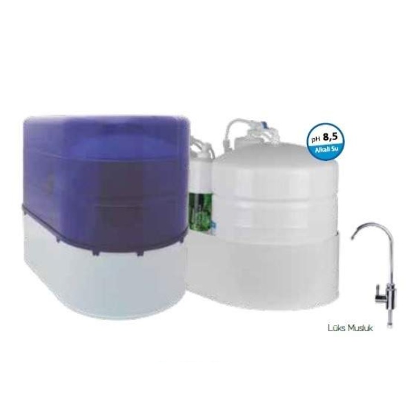 AquaTürk Safir Premium Pompalı Su Arıtma Cihazı (3-05-SFR-IN P)Mavi