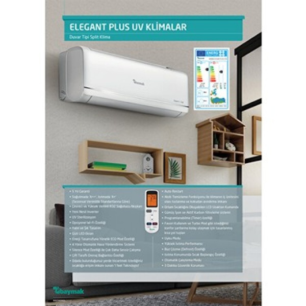 Baymak Elegant Plus UV 12 Btu A++  inverter klima