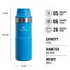 Stanley Termos The Trigger-Action Travel Mug 0.35L / 12oz Azure
