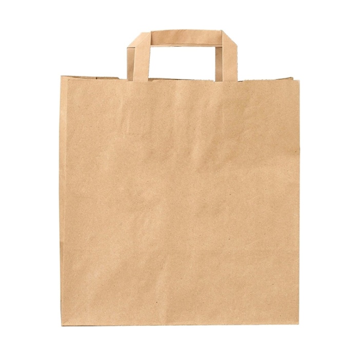Kraft Kağıt Çanta İçten Saplı 27x29x16 cm 50 Adetli