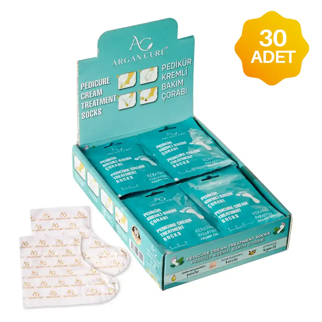 Argan Cure® Pedikür Bakım Çorabı 30 Adet
