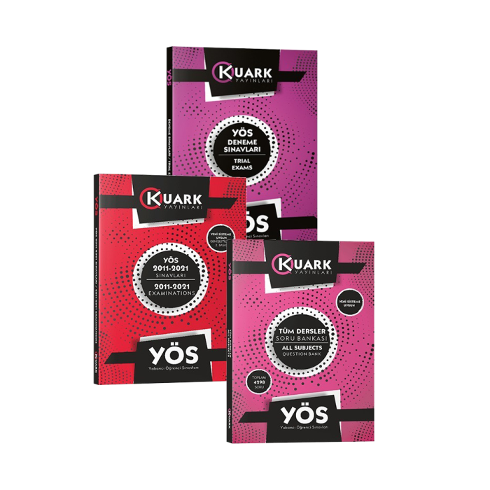 TR-YÖS SET-3 (TÜM DERSLER SORU BANKALI VE DENEME SINAVLI KİTAP SETİ)