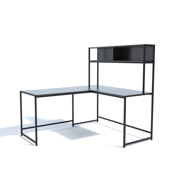 160*145*60 L Tasarım Küçük Boy çalışma masası siyah
