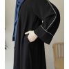 Abaya Kol Ferace Siyah