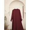 Safir Elbise Bordo