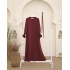 Safir Elbise Bordo