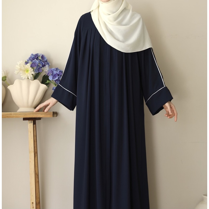 Abaya Kol Ferace Lacivert