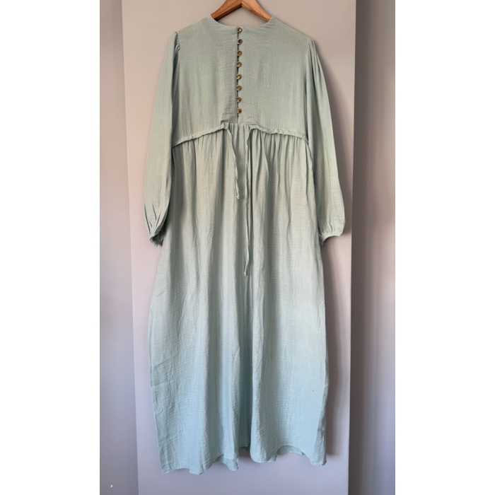Rana Müslin Elbise Mint