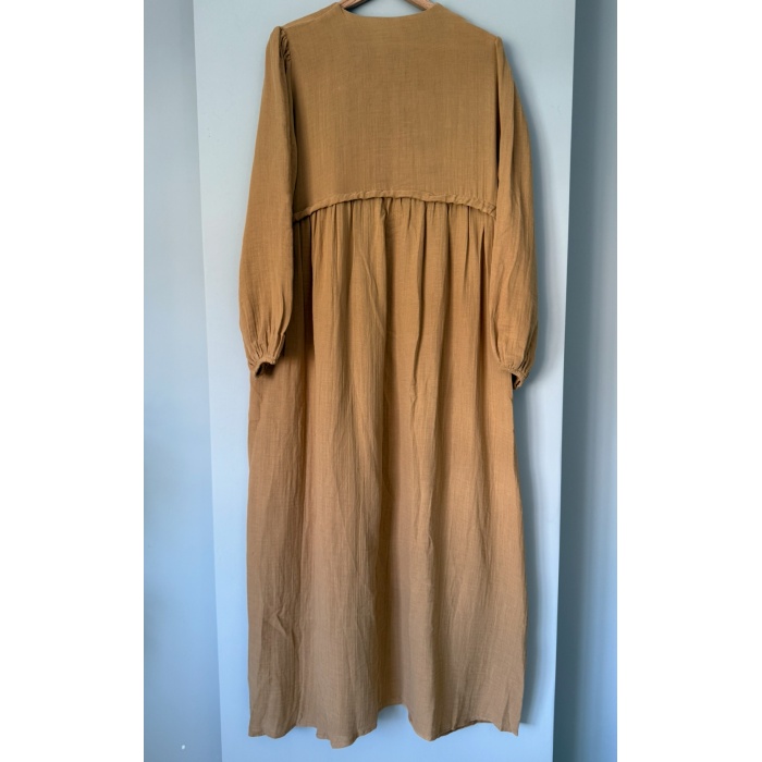 Rana Müslin Elbise Camel