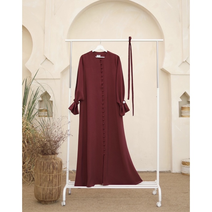 Safir Elbise Bordo