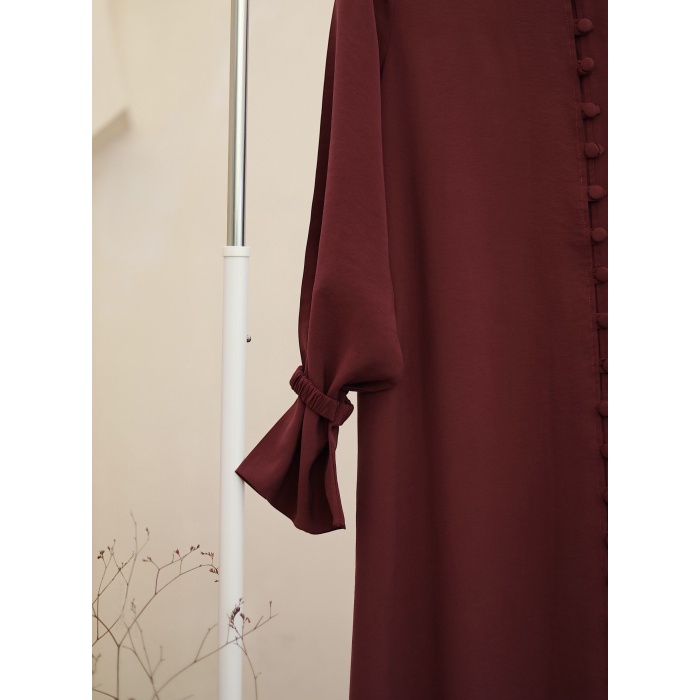 Safir Elbise Bordo