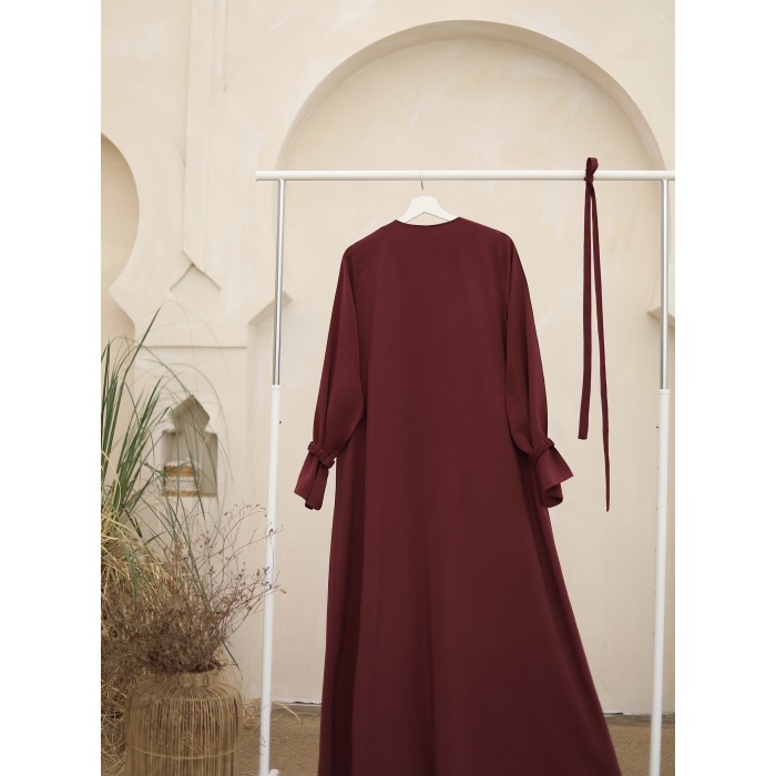 Safir Elbise Bordo
