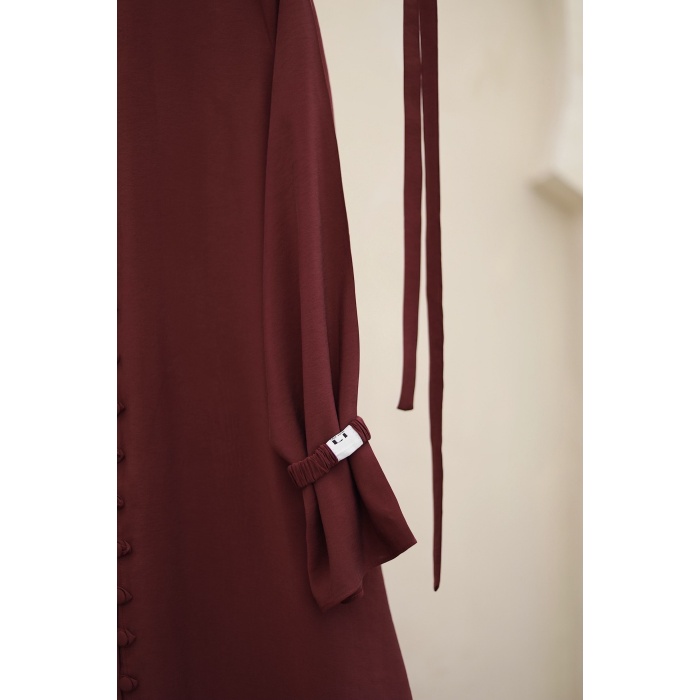Safir Elbise Bordo