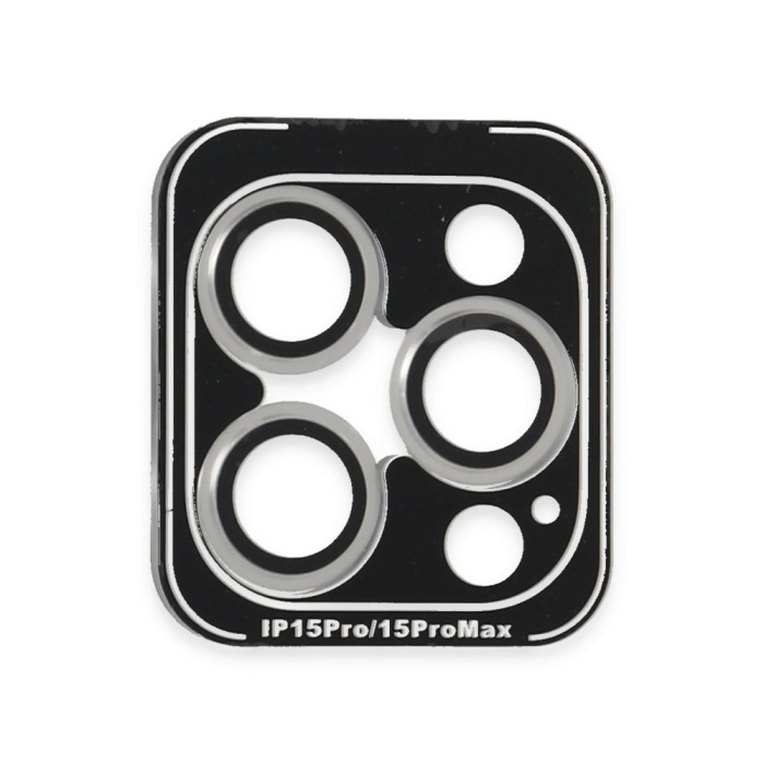Joko iPhone 15 Pro Max PVD Metal Kamera Lens - Gümüş