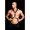 Perçin Detaylı Şık Deri Erkek Göğüs Harness - APFTM108