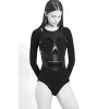 Kurukafa Tasarımlı Giysi Üzeri Giyilebilir Fantazi Seksi Deri Body Harness - APFT1153