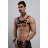 Gay Fantazi Giyim, Erkek Partywear, Tecnowear, Erkek Göğüs Harness- APFTM55