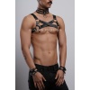 Gay Fantazi Giyim, Erkek Partywear, Tecnowear, Erkek Göğüs Harness- APFTM55