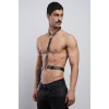 Deri Boyundan Askılı Erkek Harness, Clubwear, Leather Partywear - APFTM124