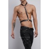 Erkek Jartiyer ve Göğüs Harness, Deri Erkek Bacak Harness, Deri Göğüs Harness, Partywear, Clubwear - APFTM202