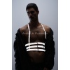 Reflektörlü (Karanlıkta Parlayan) Erkek Göğüs Harness, Parti Aksesuar, Clubwear - APFTM17