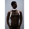 Karanlıkta Parlayan (Reflektörlü) Choker ve Göğüs Harness Takım, Clubwear - APFTM35
