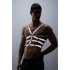 Karanlıkta Parlayan - Reflektörlü Erkek Göğüs Harness, T-Shirt Üzeri Harness - APFTM38