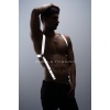 Reflektörlü (Karanlıkta Parlayan) Göğüs Harness, Erkek Pantolon Askısı, Reflektörlü Clubwear - APFTM160