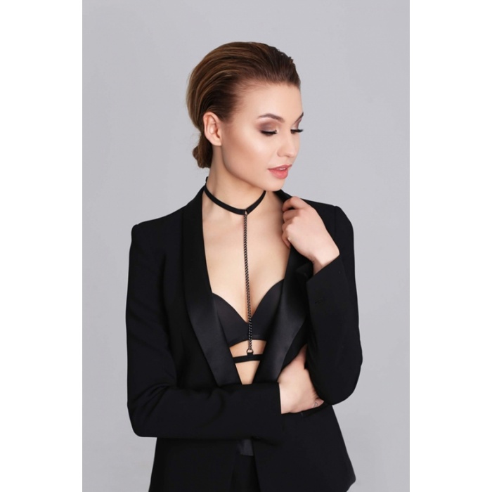 Boyun Bel Arası Zincirli Seksi Choker