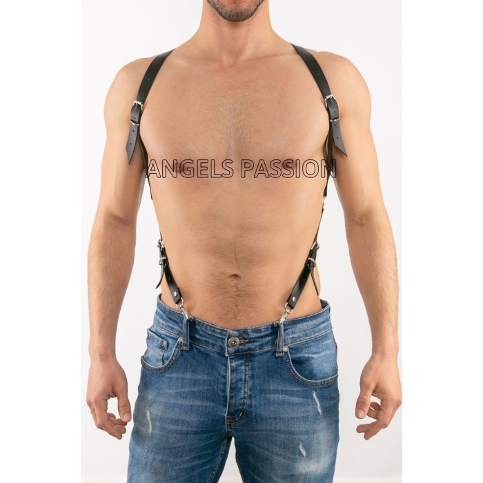Fantezi Erkek Deri Vücut Aksesuar, Gay İç Giyim - APFTM11