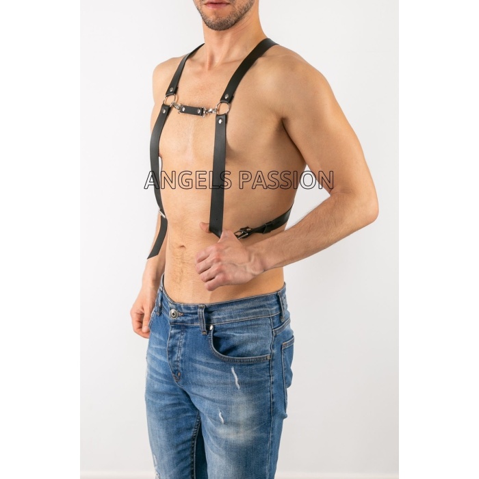 Erkek Göğüs Harness - Sexy Erkek Harness - Erkek Deri Aksesuar - APFTM27