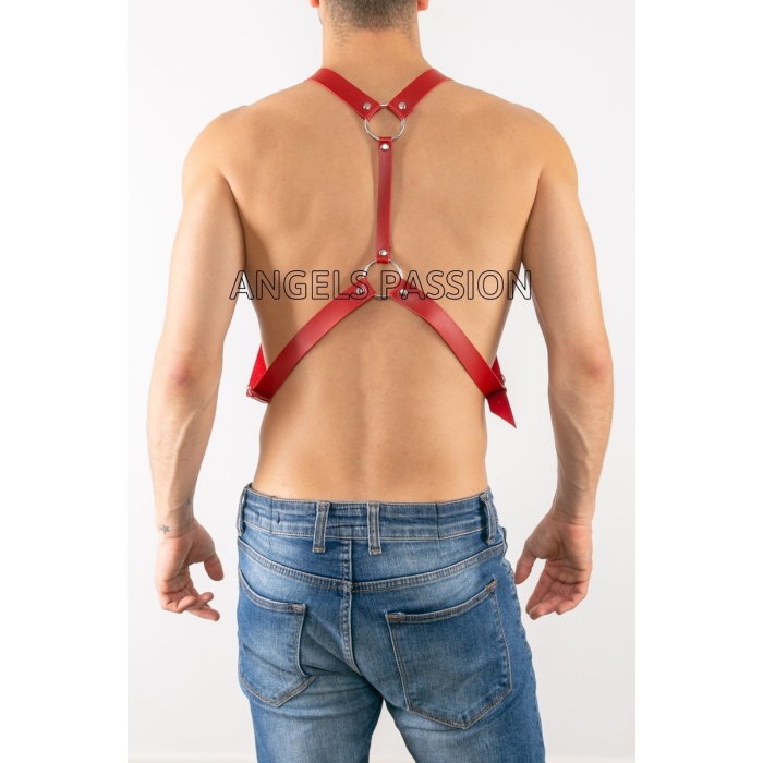 Deri Erkek Harness Pantolon Aksesuar, Göğüs Erkek Harness - APFTM27