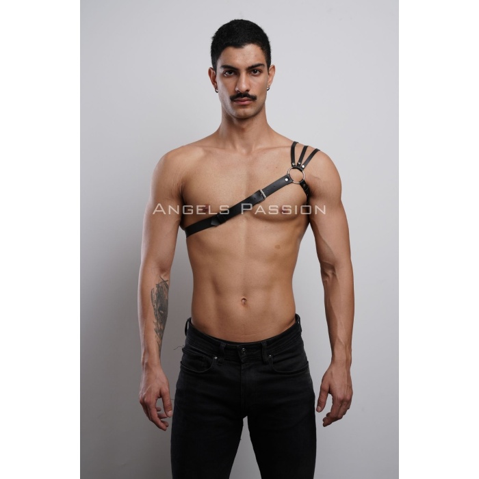 Omuzu Detaylı Şık Erkek Omuz Harness - Erkek Göğüs Harness - APFTM45