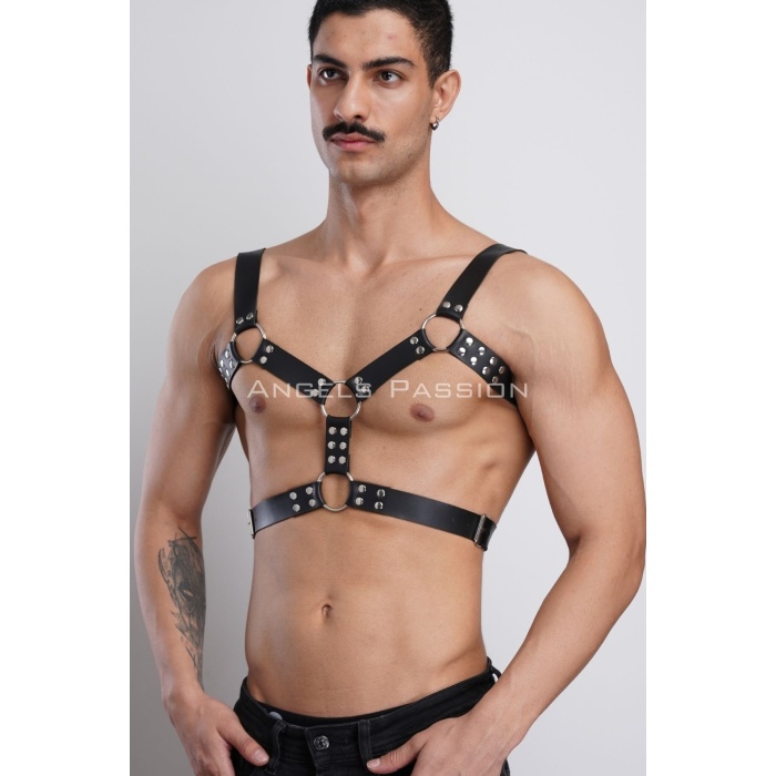 Erkek Deri Göğüs Harness, Erkek Parti Akseuar, Partywear - APFTM78