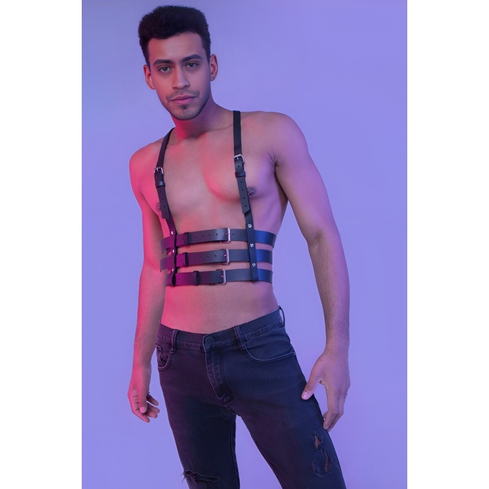 Erkek Dansçı Kostümü, Clubwear, Techno Party Giyim - APFTM17